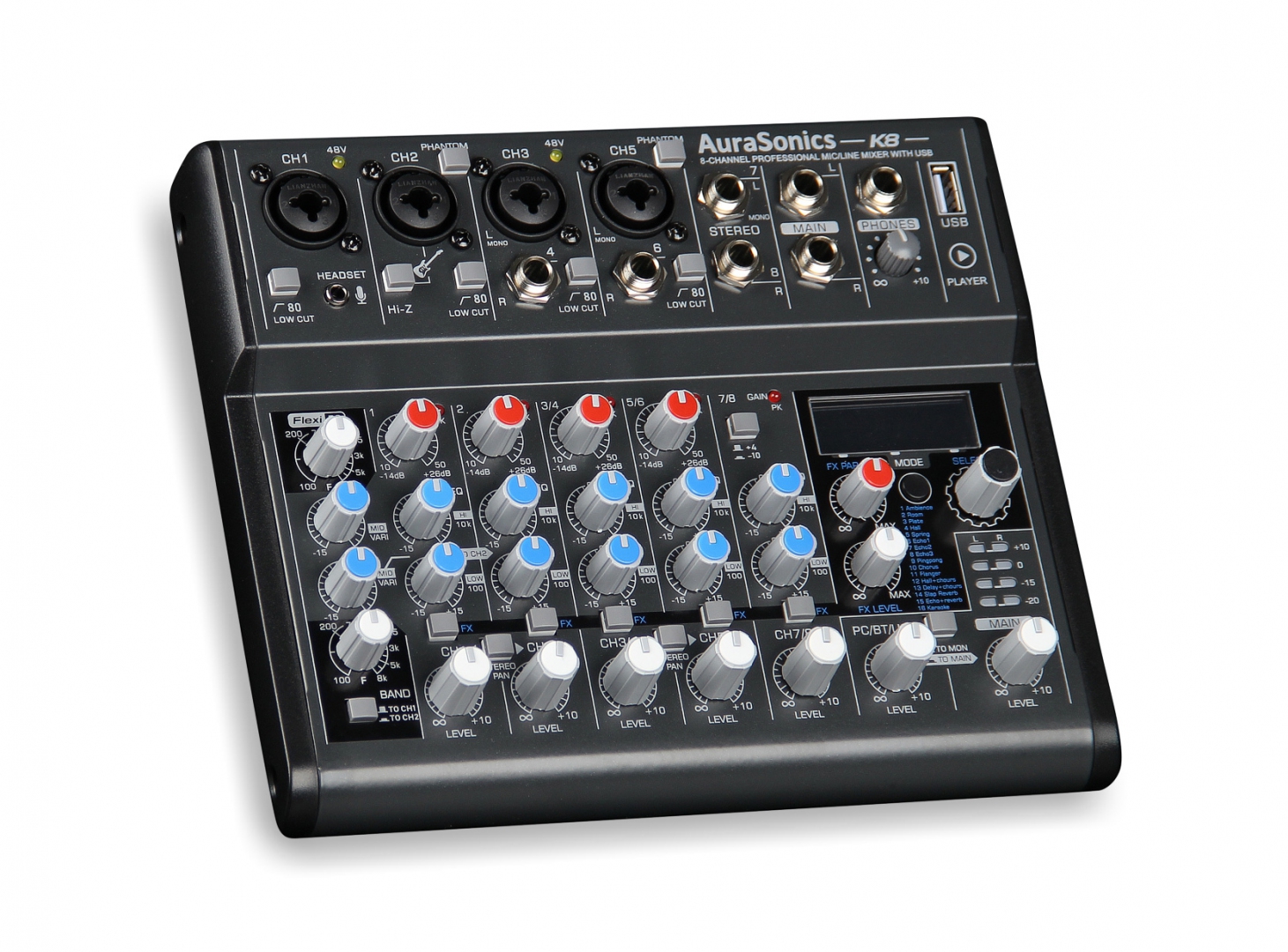 AuraSonics K8 компактный микшерный пульт в Анапе