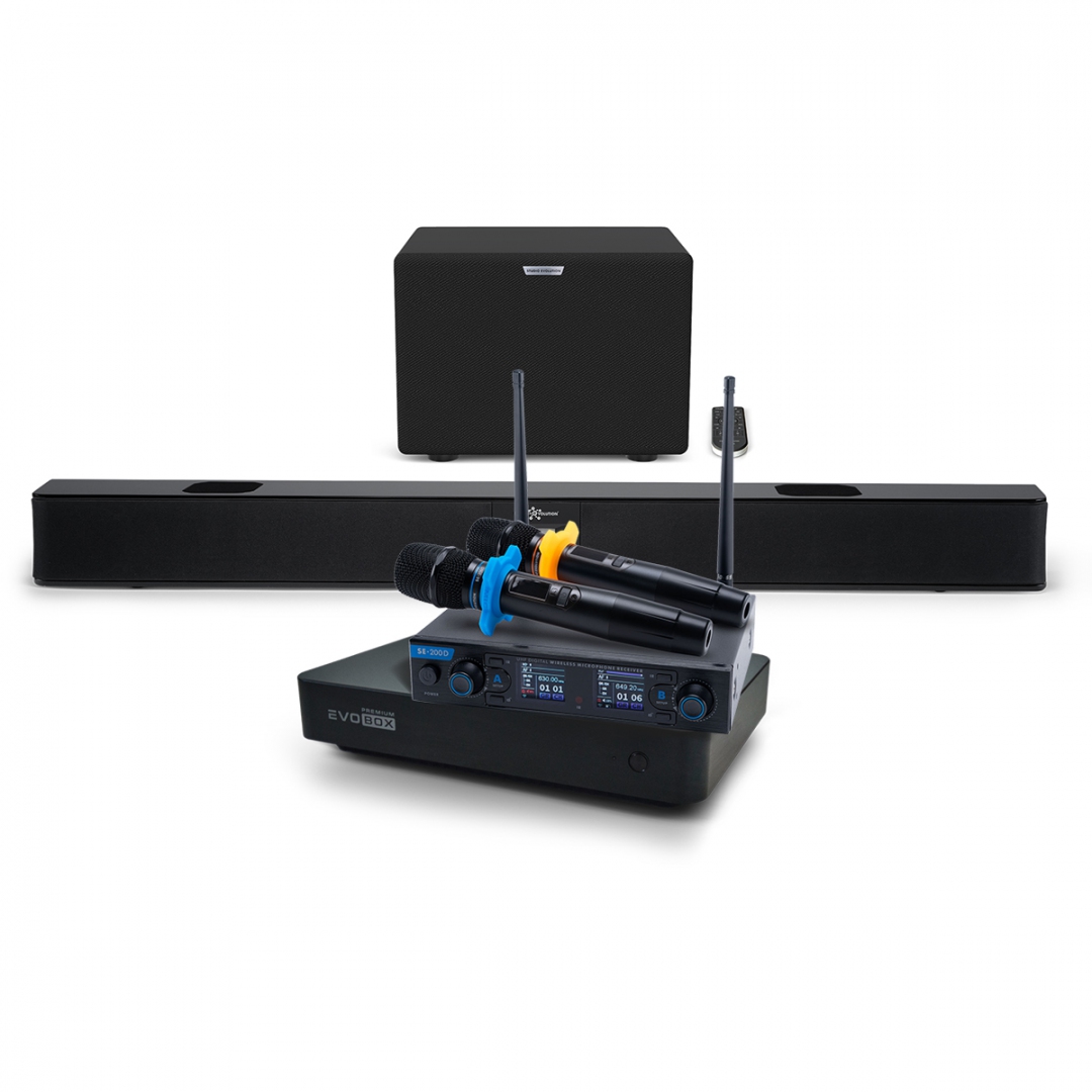 Hi-End караоке-система EVOBOX Premium + EvoSoundBar (саундбар с караоке) в Анапе