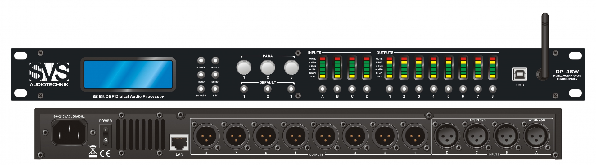 SVS Audiotechnik DP-48W Цифровой процессор: 4 входа 8 выходов в Анапе
