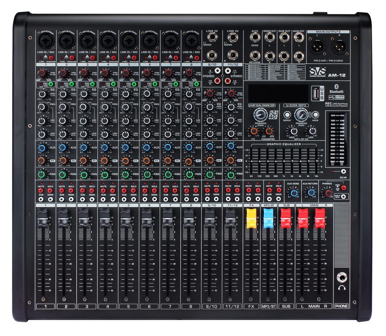SVS Audiotechnik mixers AM-12 Микшерный пульт аналоговый, 12-канальный в Анапе