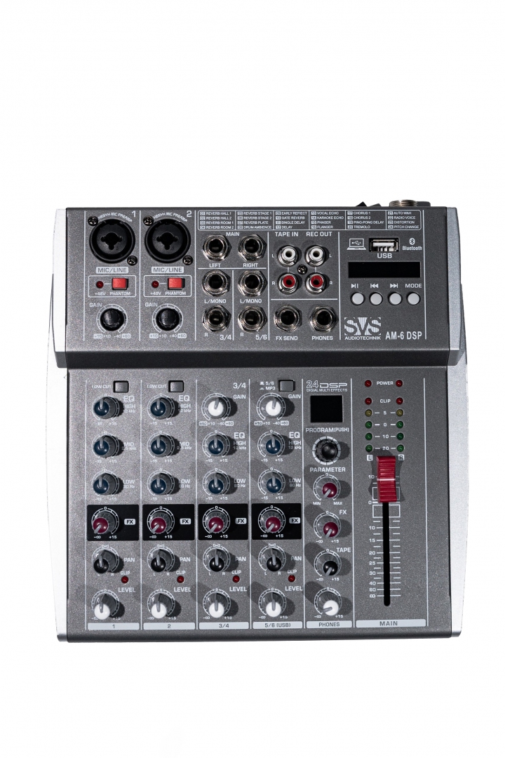 SVS Audiotechnik mixers AM-6 DSP Микшерный пульт аналоговый, 6-канальный SVS Audiotechnik mixers в Анапе