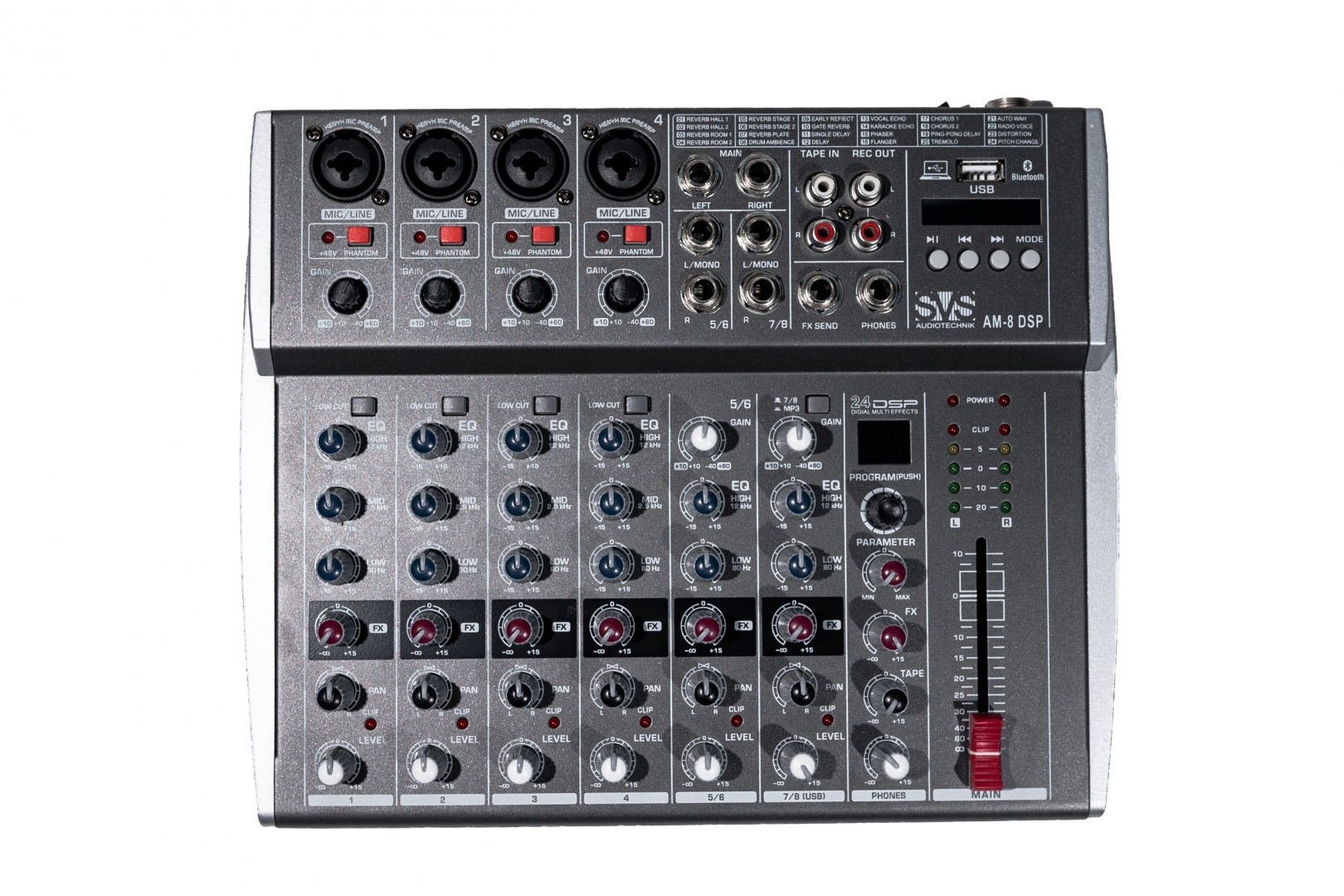 SVS Audiotechnik mixers AM-8 DSP Микшерный пульт аналоговый, 8-канальный в Анапе